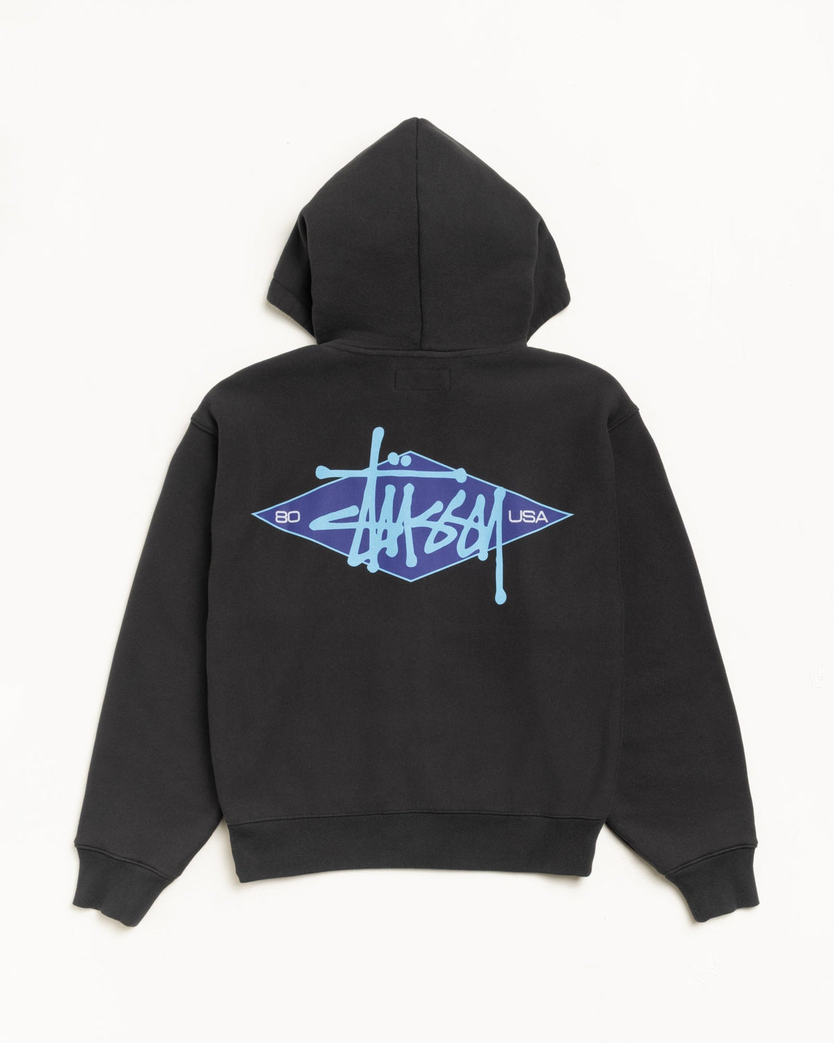 BASIC DIAMOND ZIP HOODIE